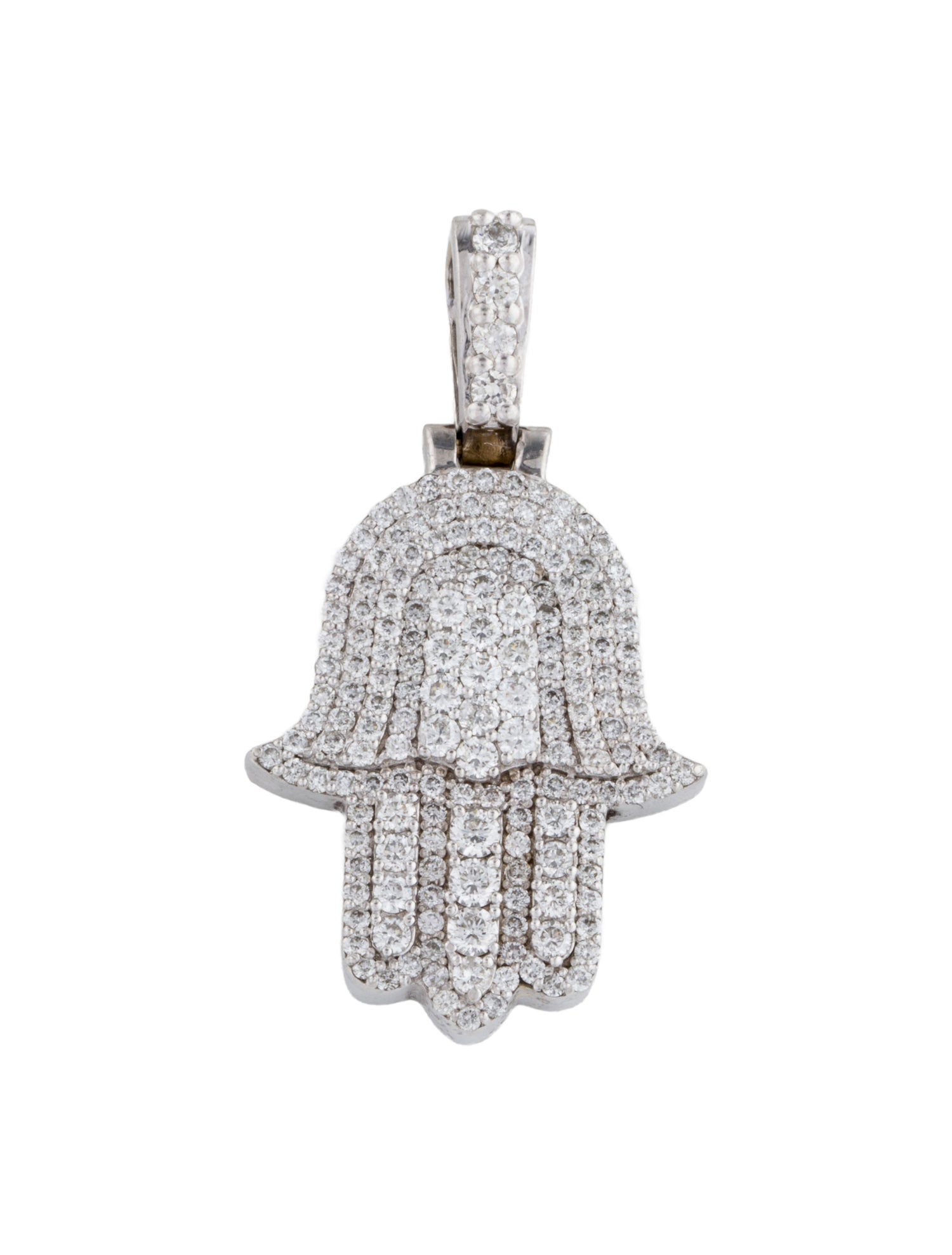 Pendant 14K 1.04ctw Diamond Hamsa Pendant
