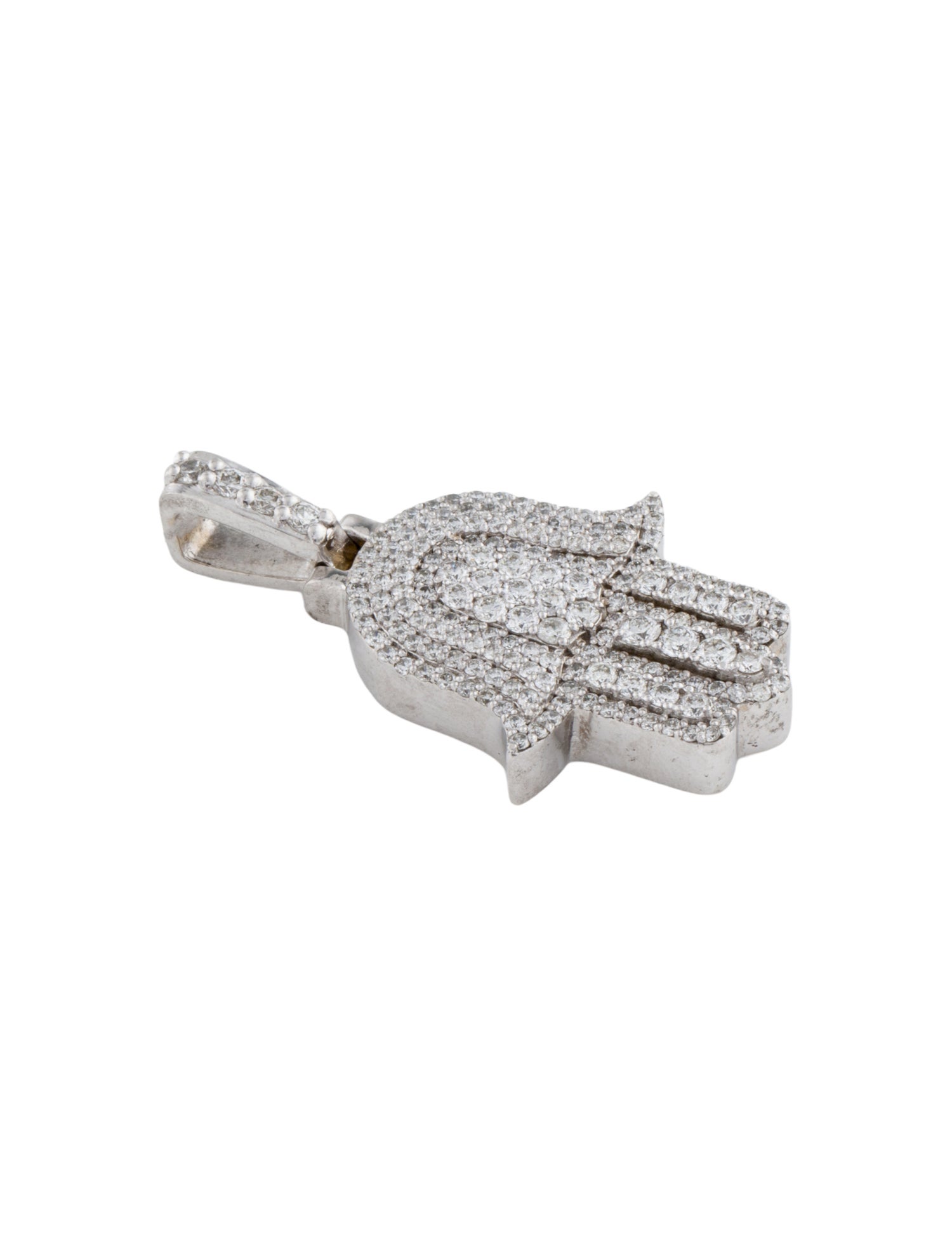 Pendant 14K 1.04ctw Diamond Hamsa Pendant