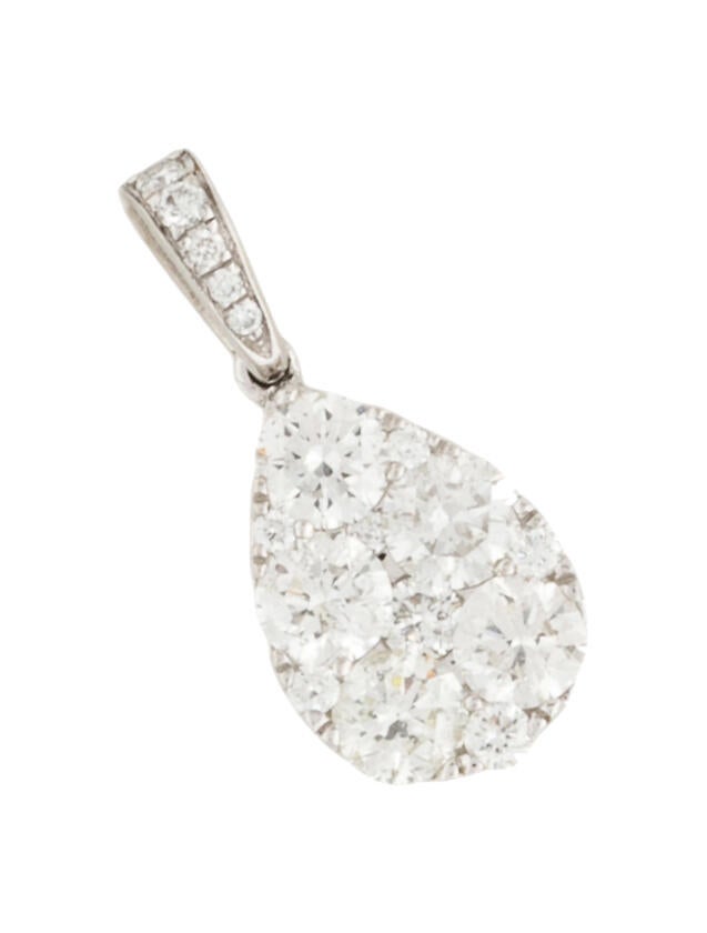 Pendant 14K Diamond Drop Pendant