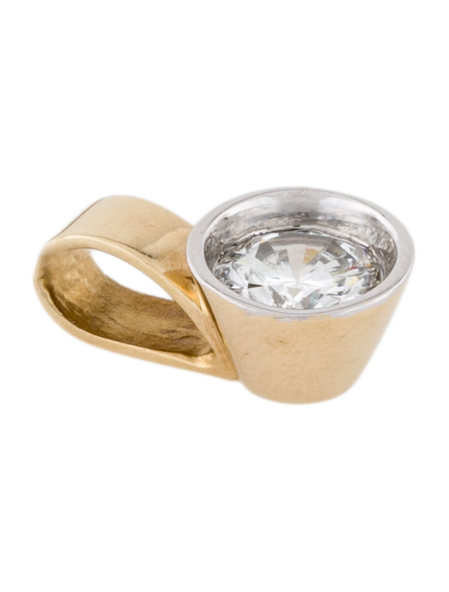 Pendant 14K 1.27ct Diamond