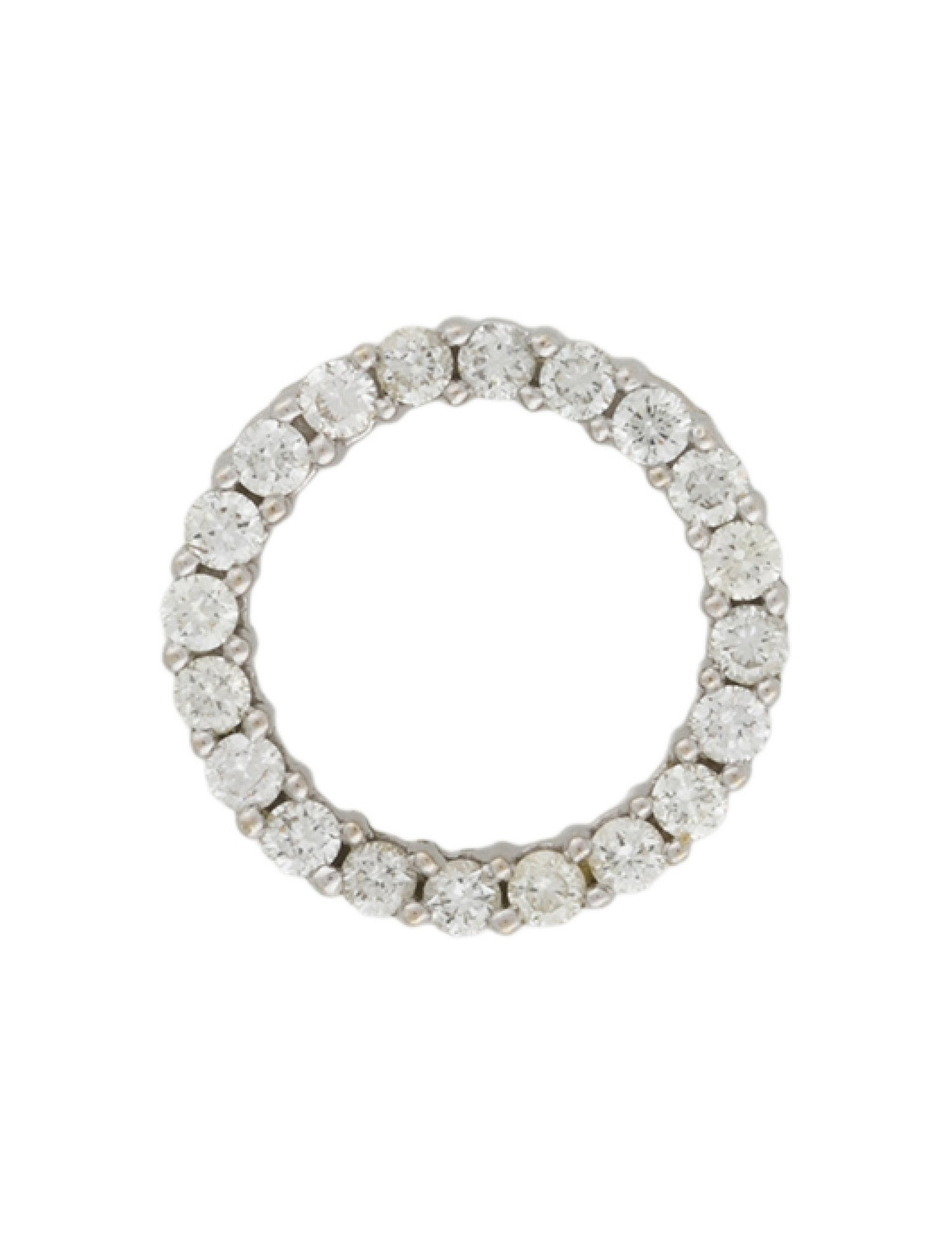 Pendant 14K Diamond Circle Slide