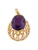 Pendant 18K Amethyst & Diamond Pendant