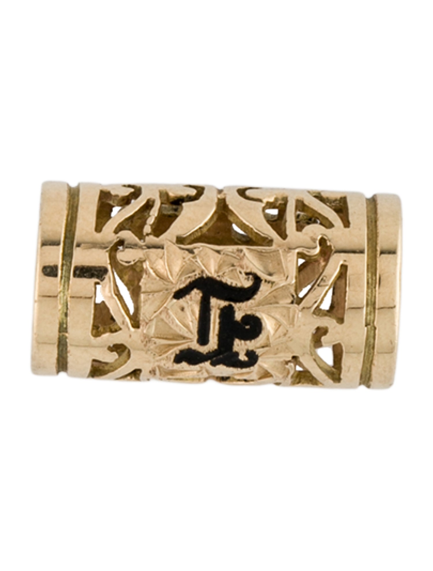 Pendant 14K Monogram Tube