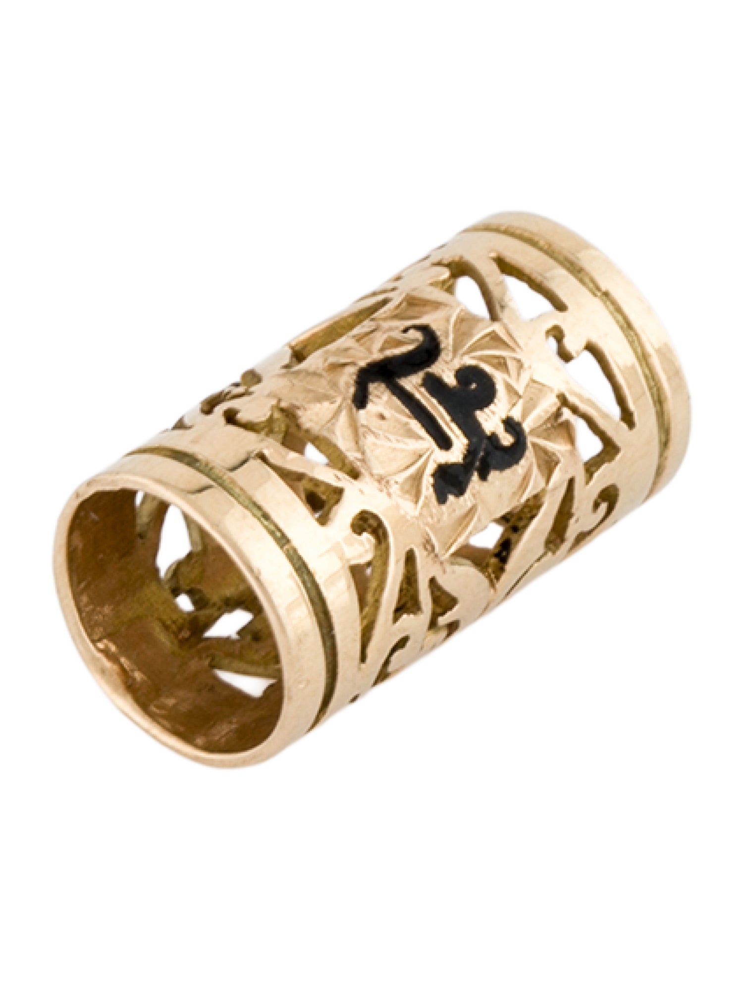 Pendant 14K Monogram Tube