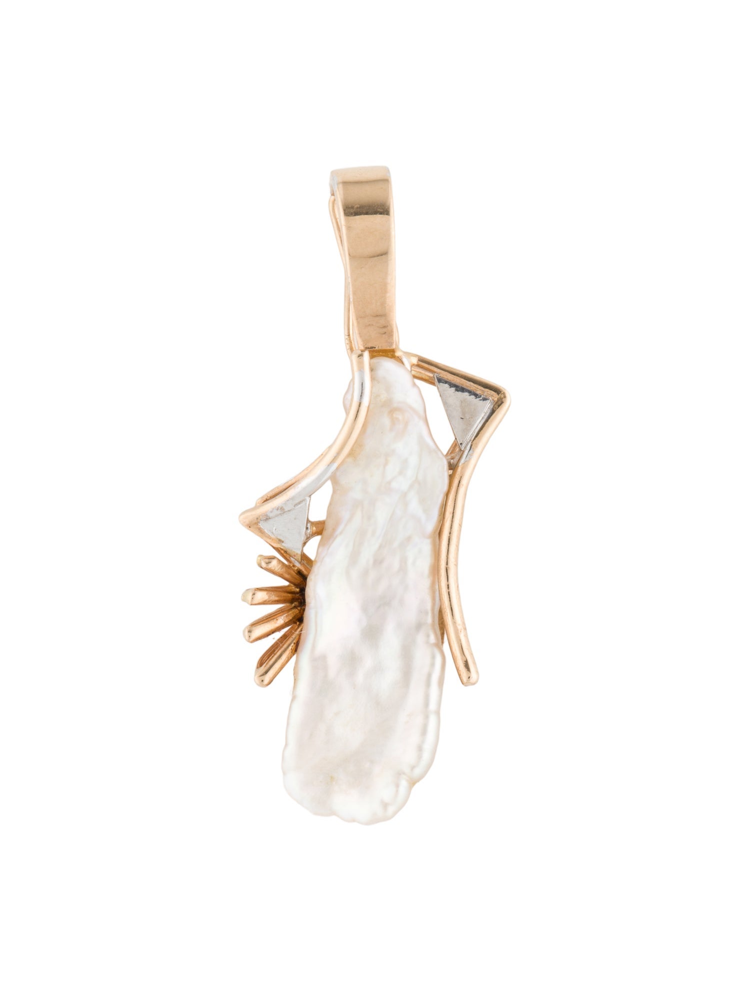 Pendant 14K Pearl Two-Tone