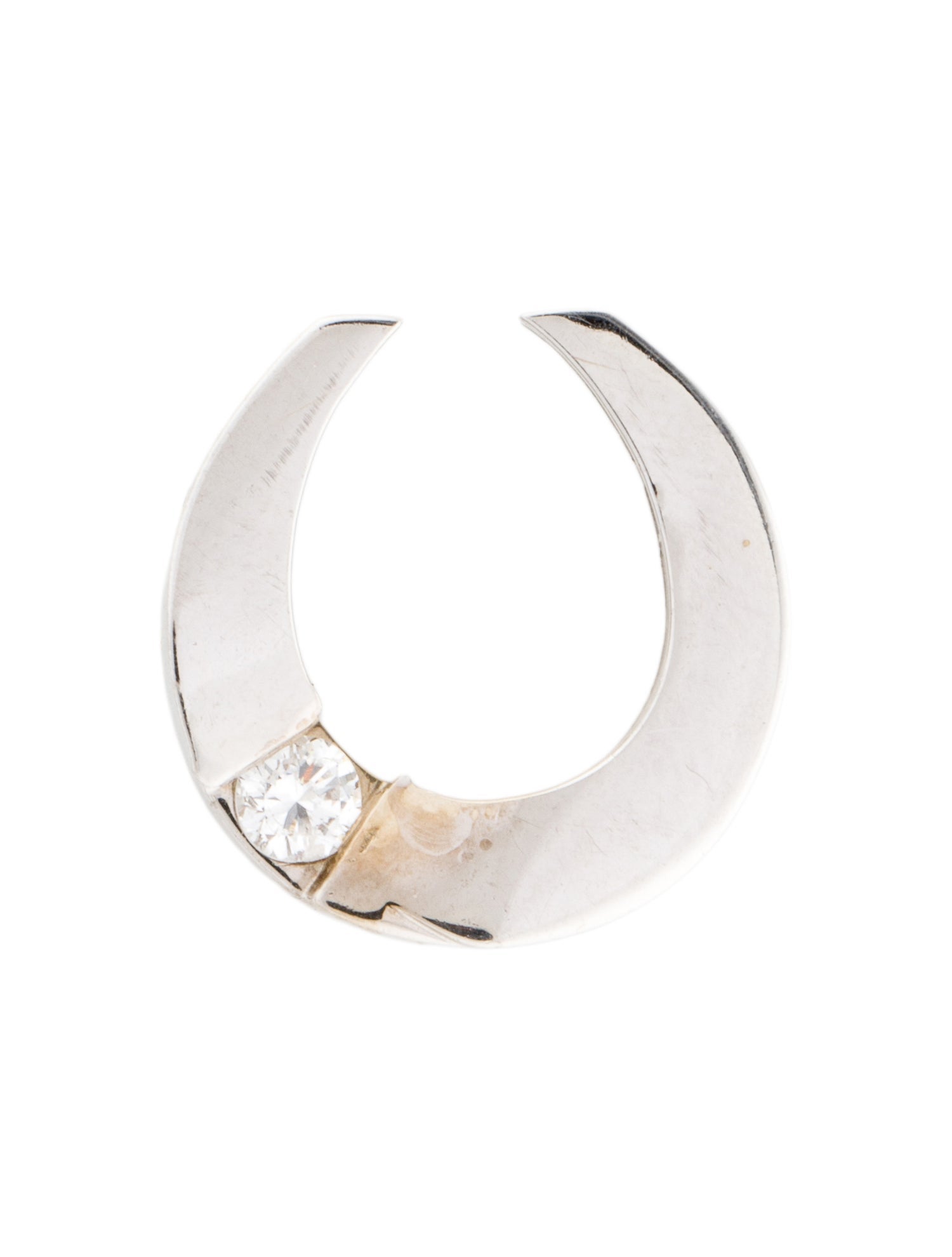 Pendant 14K Diamond Horseshoe Pendant