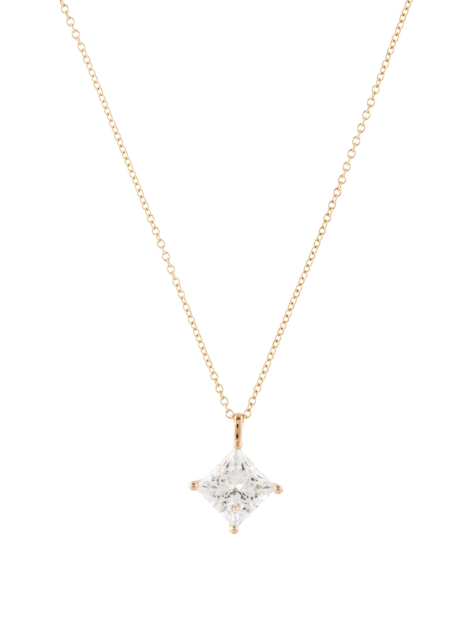 Pendant 14K 3.06ct Lab-Grown Diamond Pendant Necklace