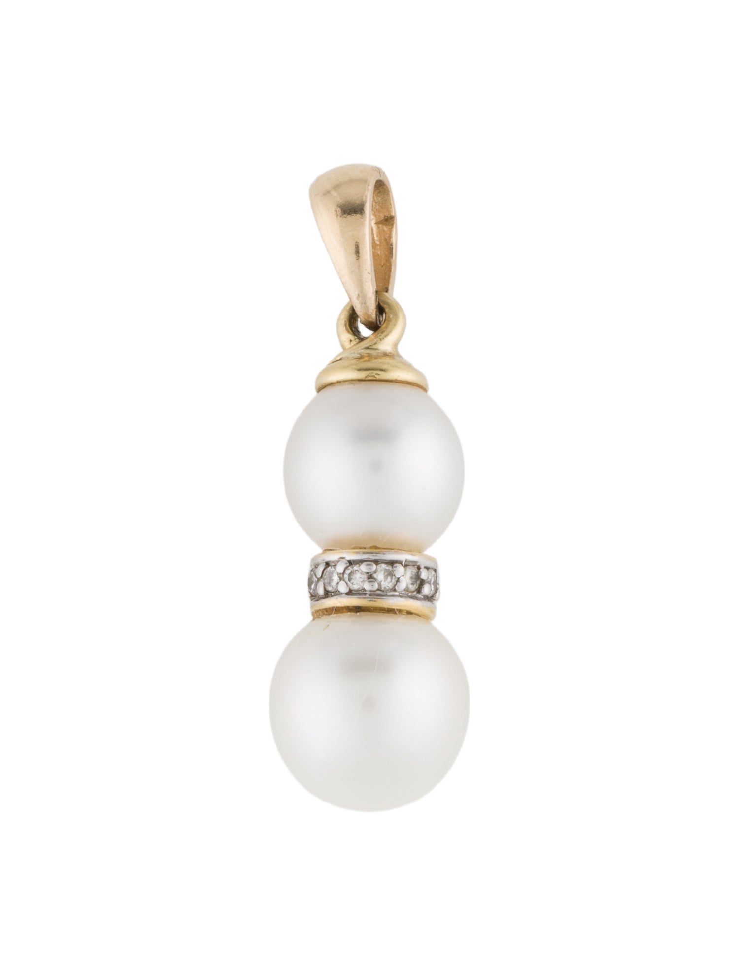 Pendant 18K Pearl & Diamond