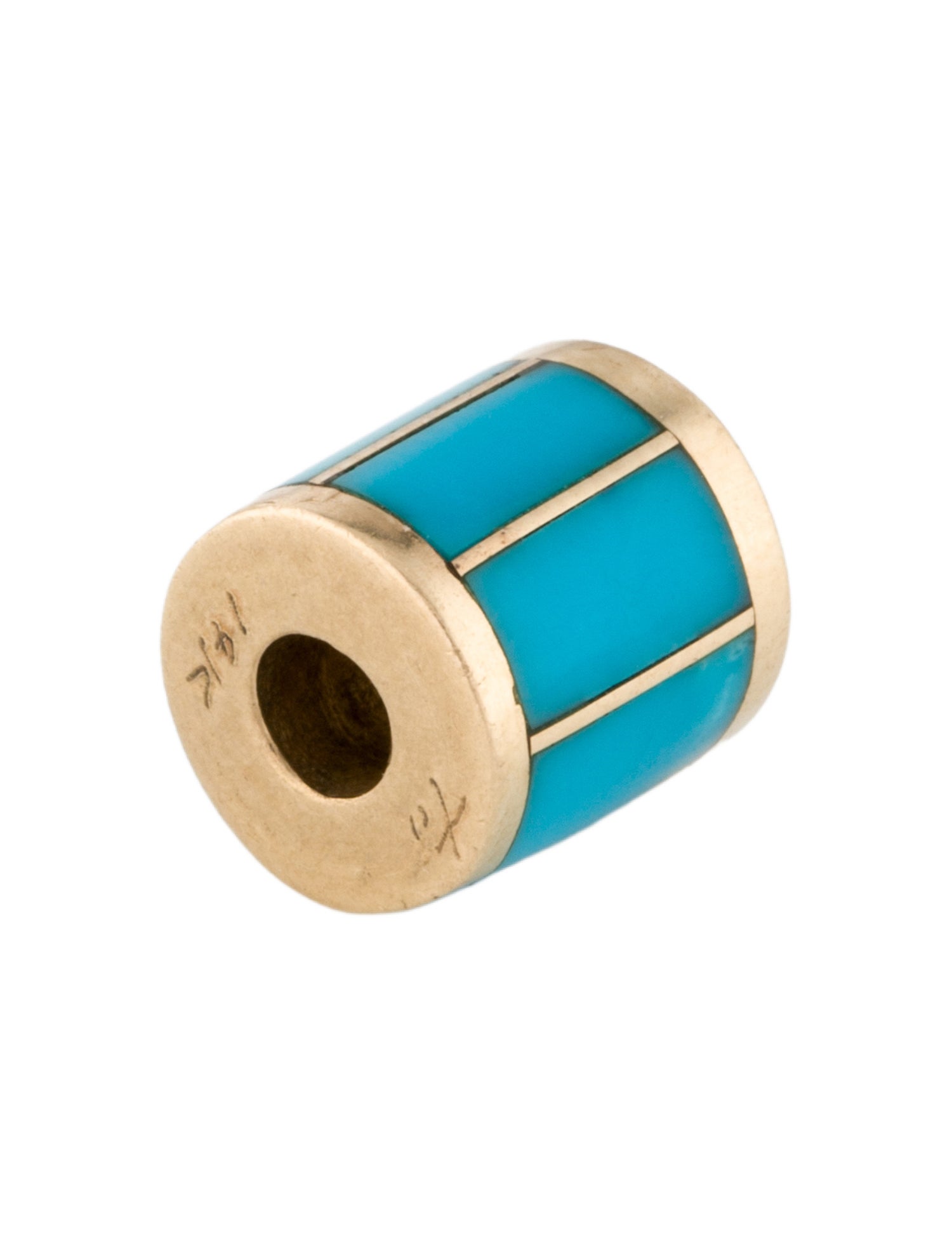 Pendant 14K Turquoise Bead Pendant