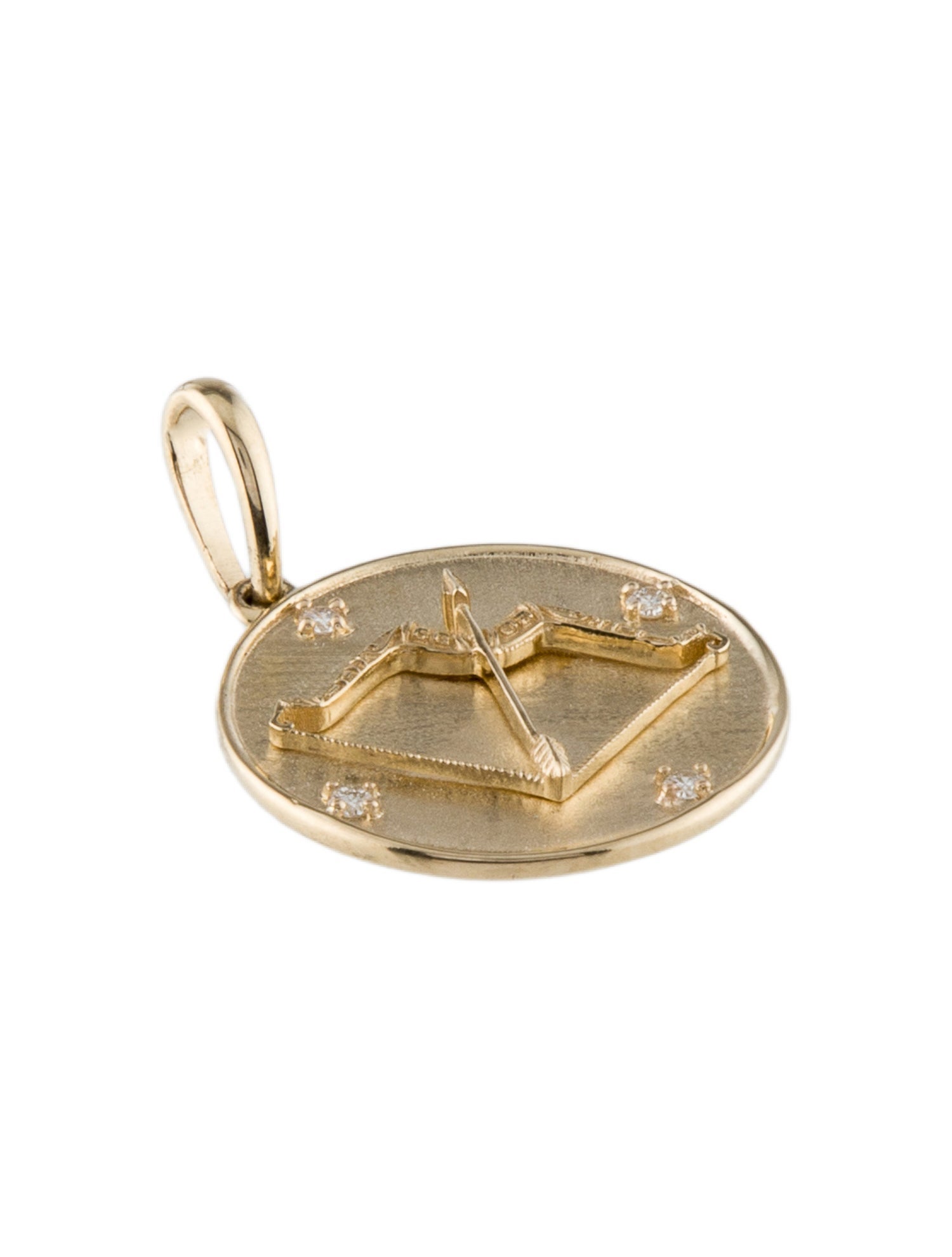 Pendant 14K Diamond Sagittarius Zodiac