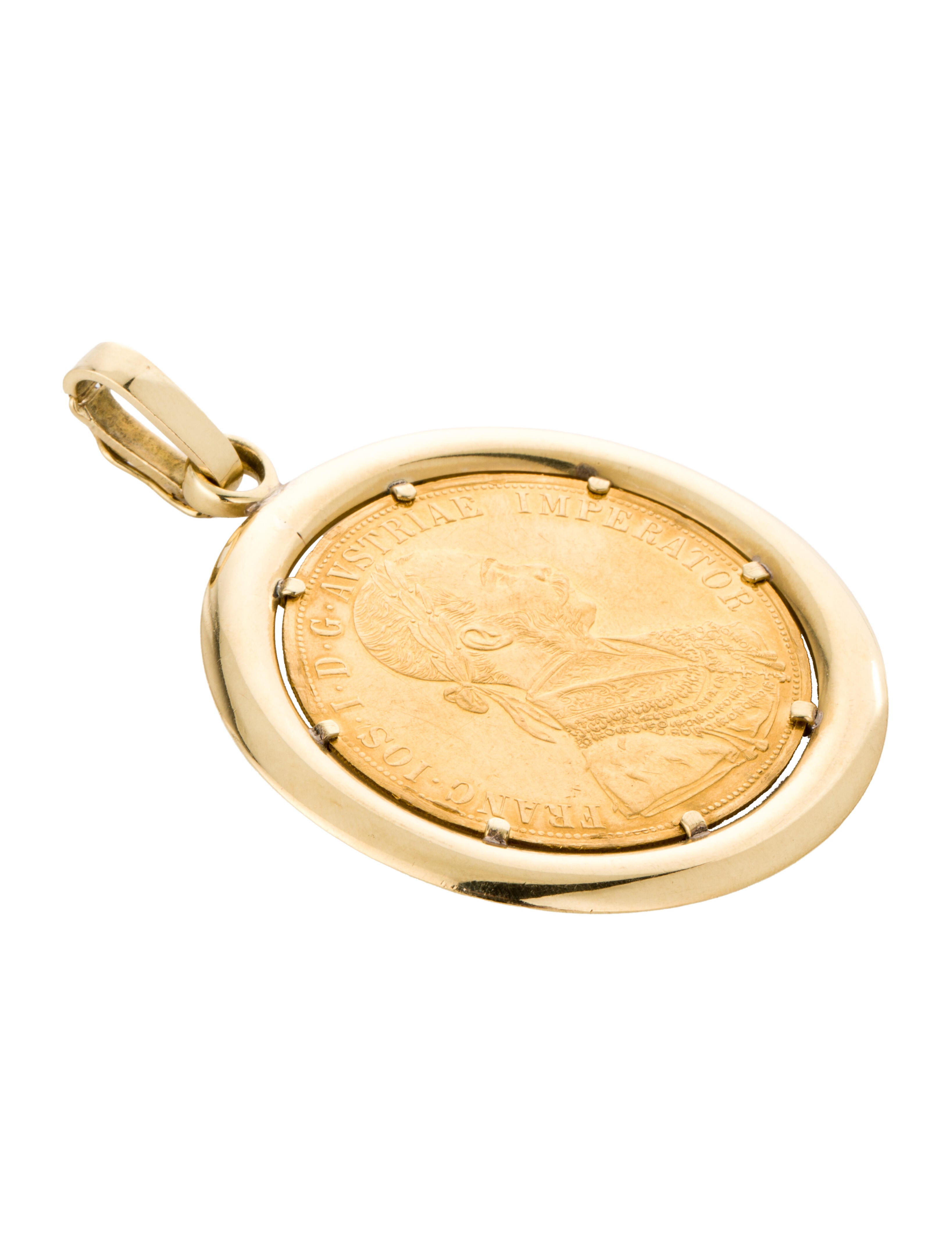 Pendant 1915 Austrian 4 Ducat Coin Pendant