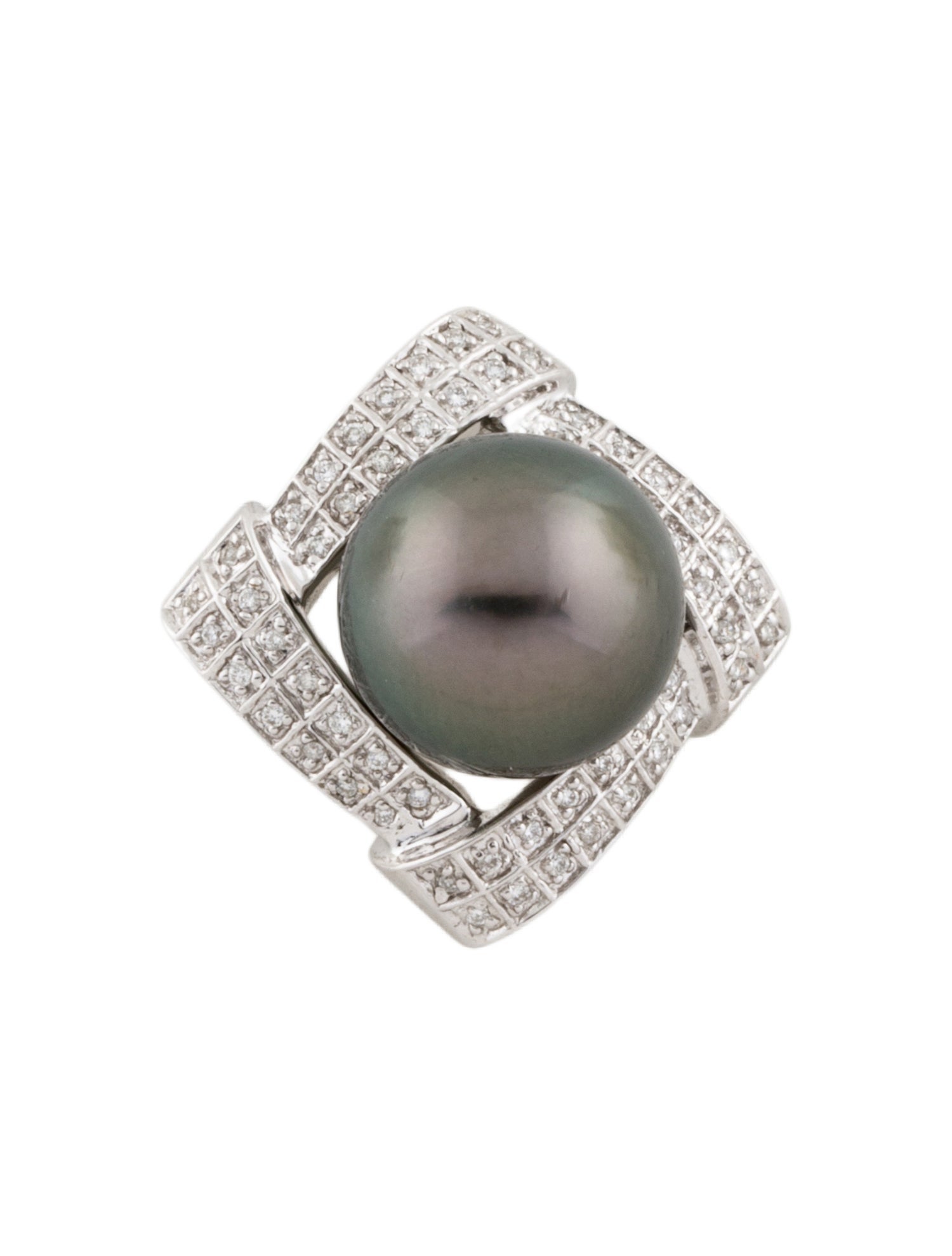 Pendant 18K Diamond & Pearl