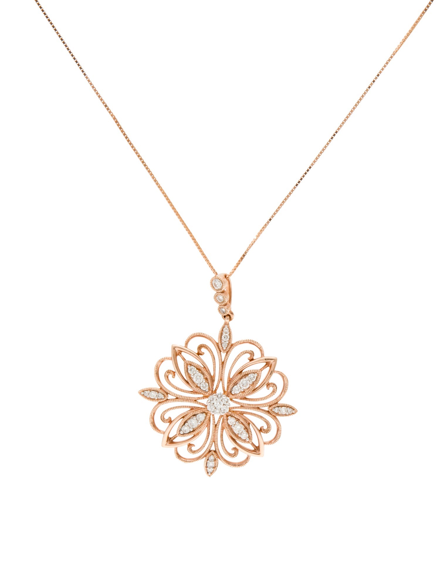 Pendant 14K Diamond Pendant Necklace
