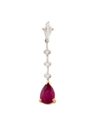 Pendant 18K Ruby & Diamond Pendant