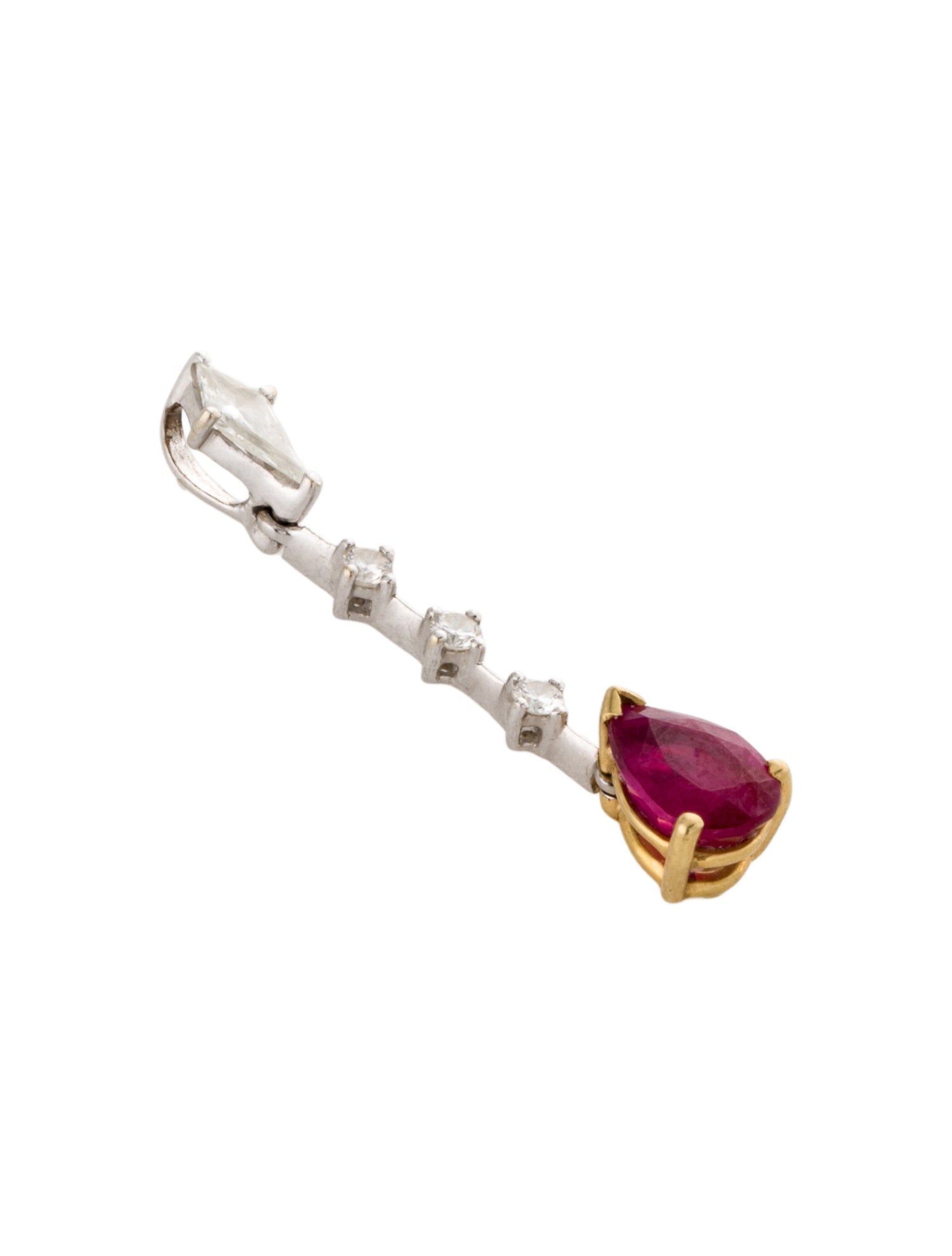 Pendant 18K Ruby & Diamond Pendant