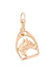 Pendant 10K Horse Inside Of Stirrup Pendant