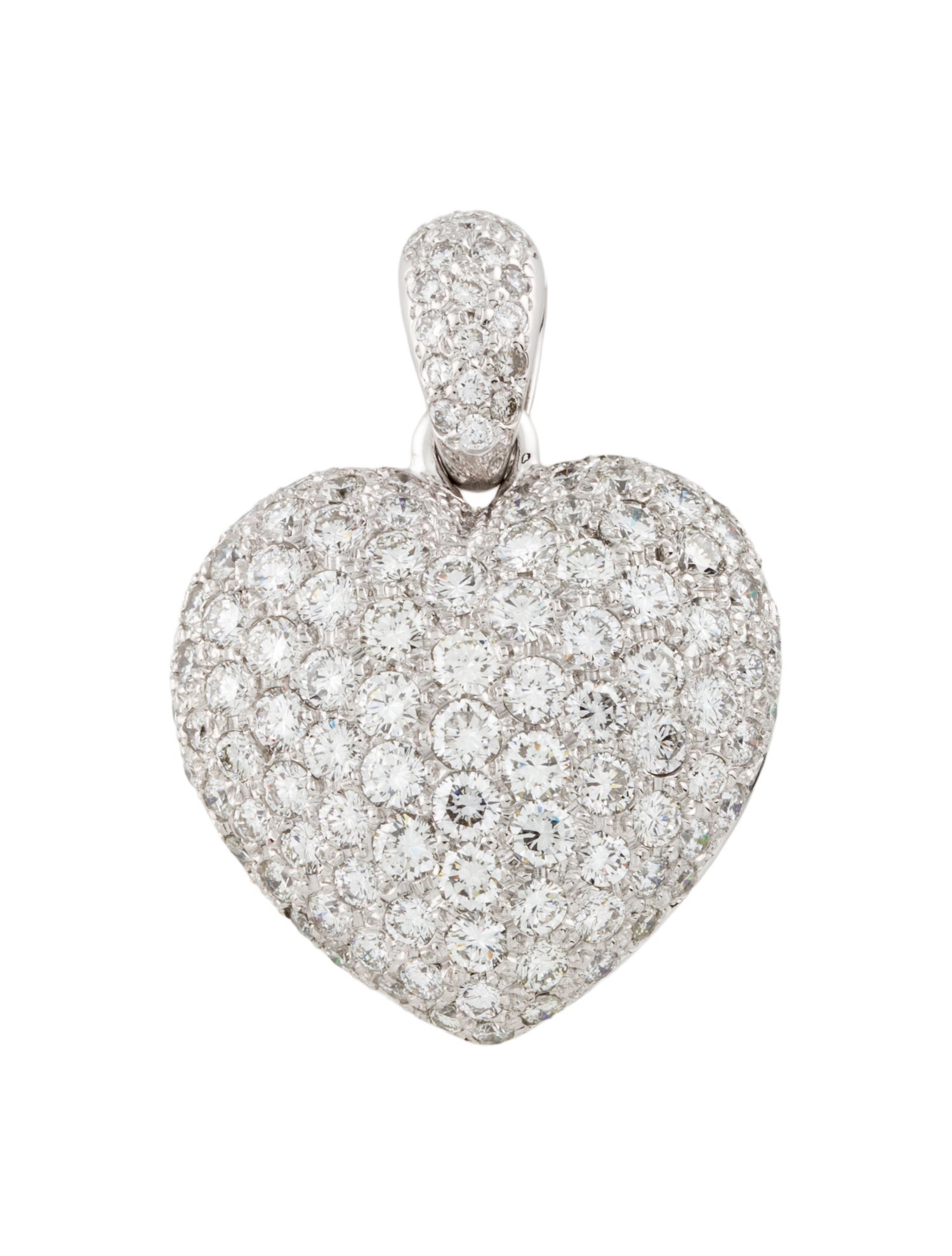 Pendant 14K 4.24ctw Diamond Heart Enhancer Pendant