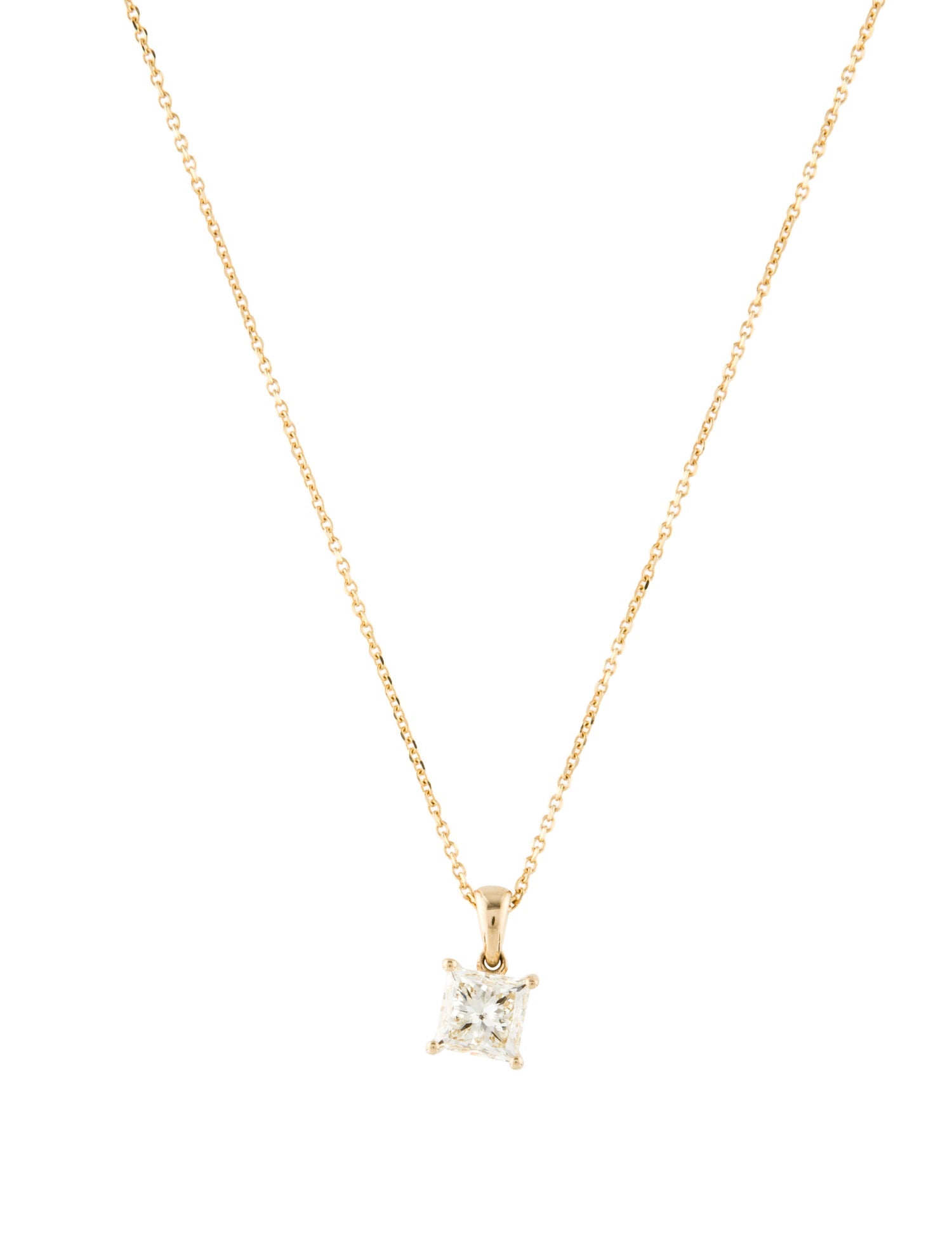 Necklace 14K 1.34ctw Diamond Pendant Necklace