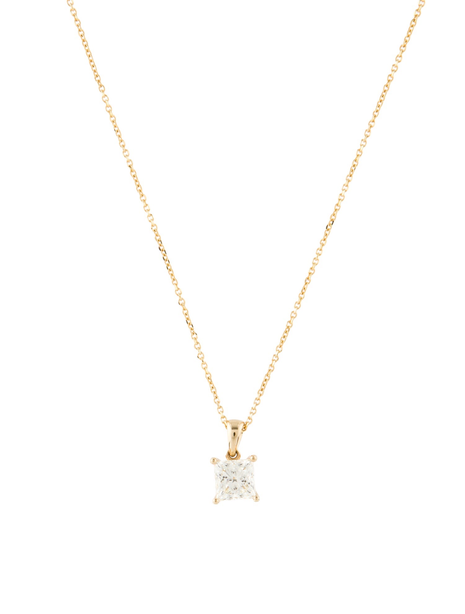 Necklace 14K 1.50ctw Diamond Pendant Necklace