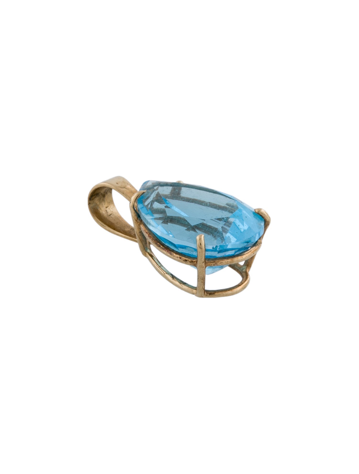 Pendant 10K 13.40ctw Topaz Pendant