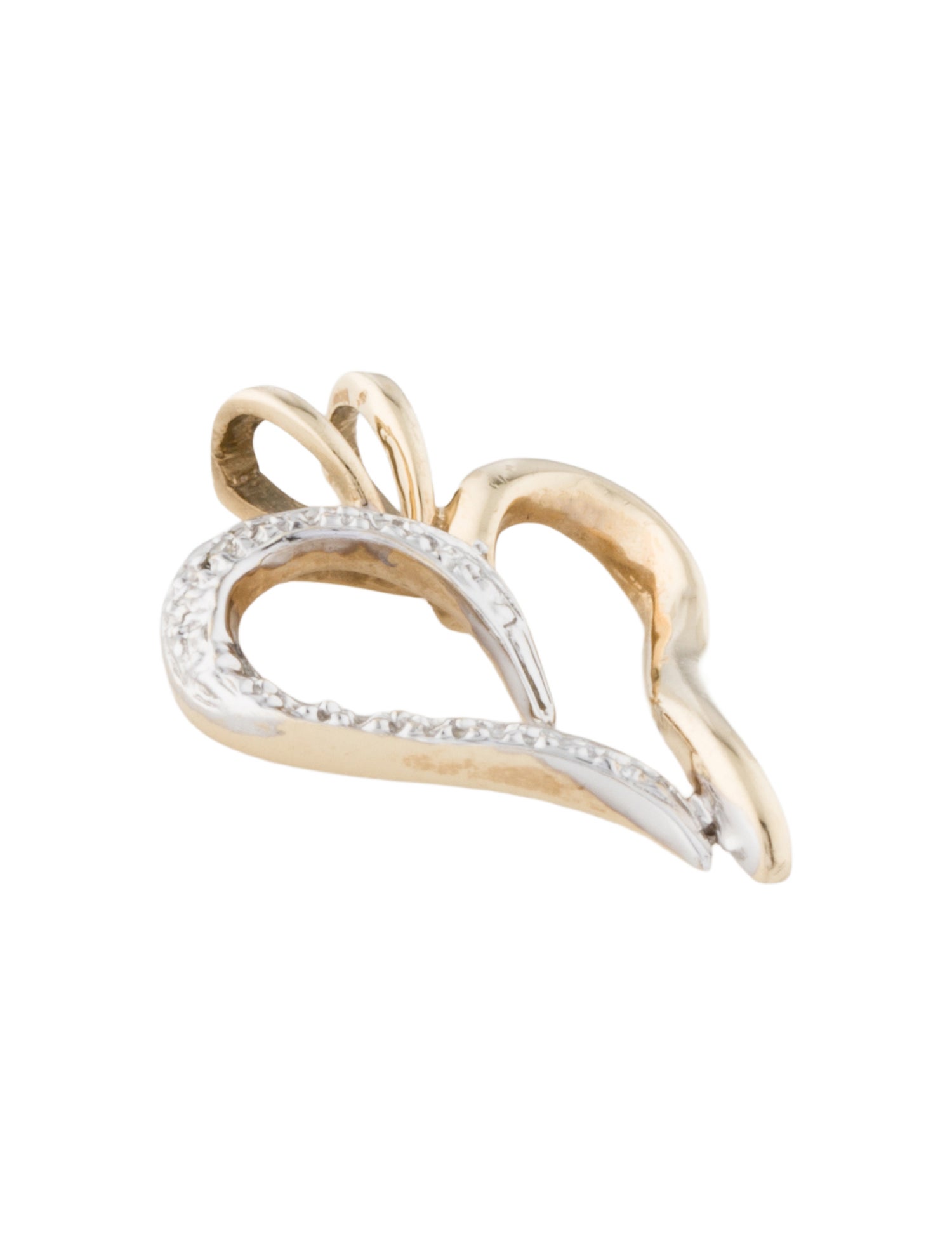 Pendant 10K Diamond Heart Pendant Necklace