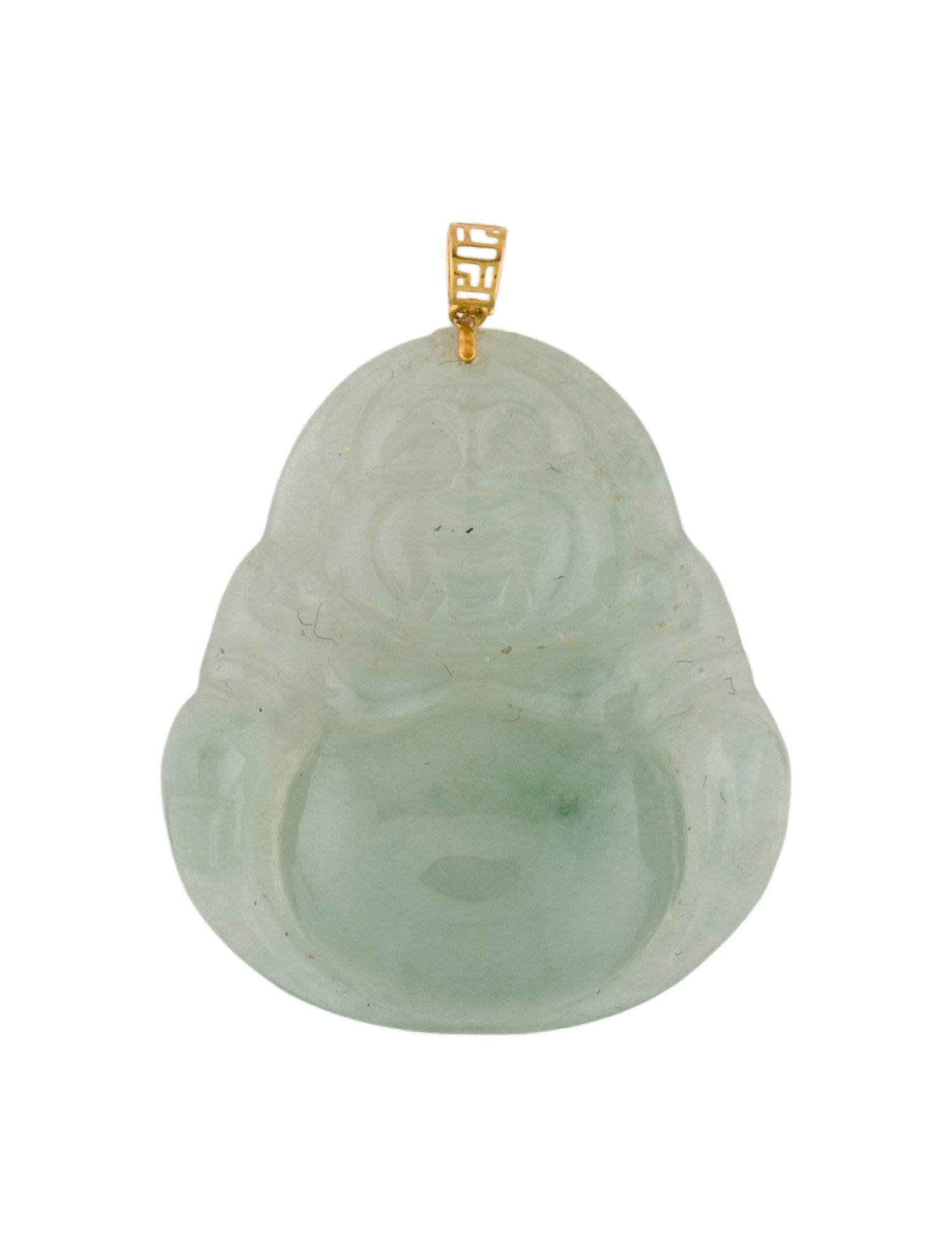 Pendant 18K Jadeite Buddha