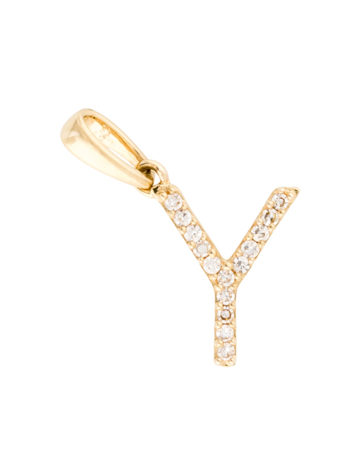 Pendant 18K Diamond 'Y' Pendant