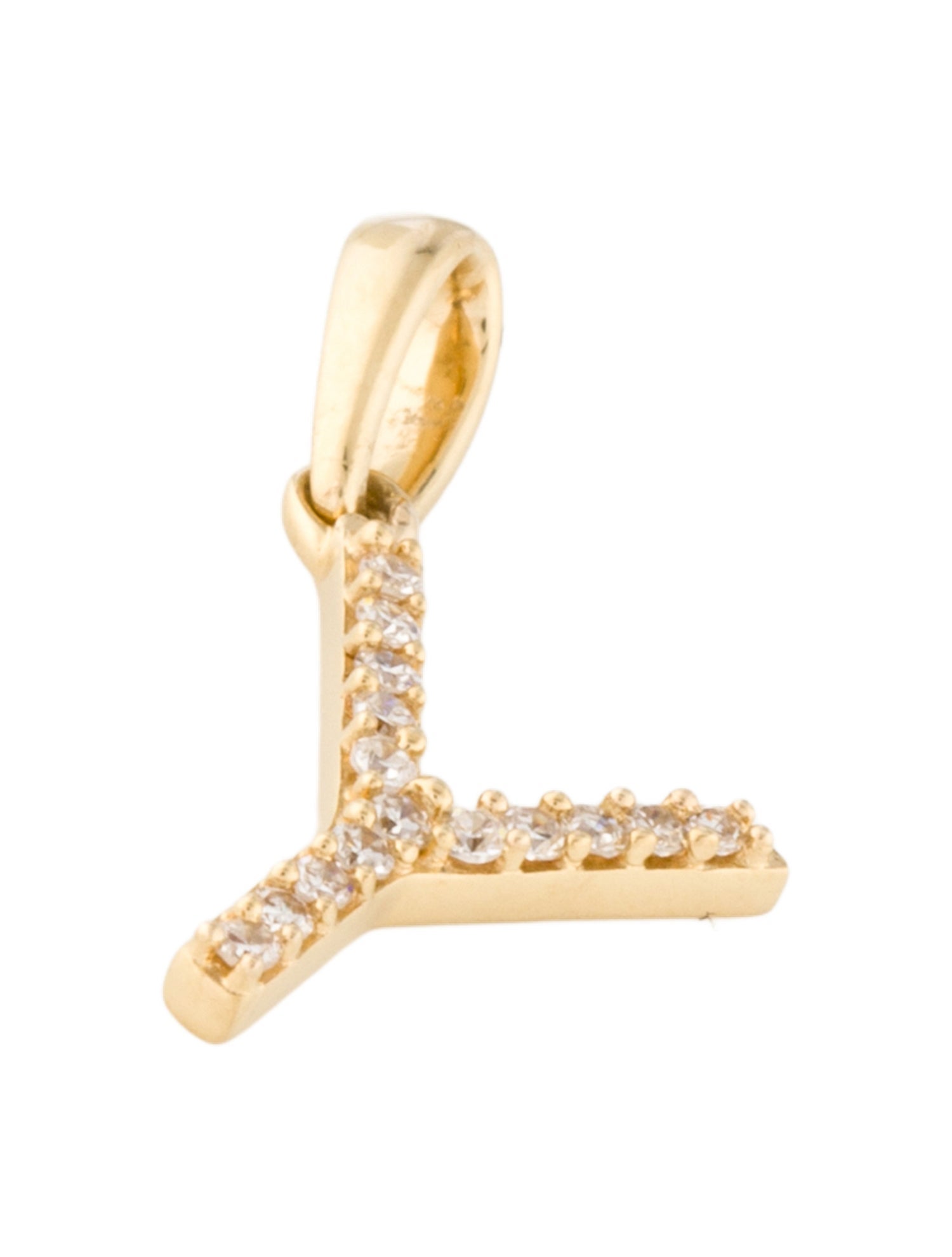 Pendant 18K Diamond 'Y' Pendant