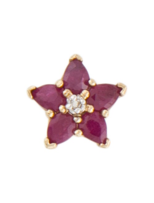 Pendant 10K Ruby & Diamond Slide Pendant