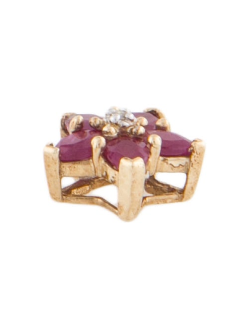 Pendant 10K Ruby & Diamond Slide Pendant