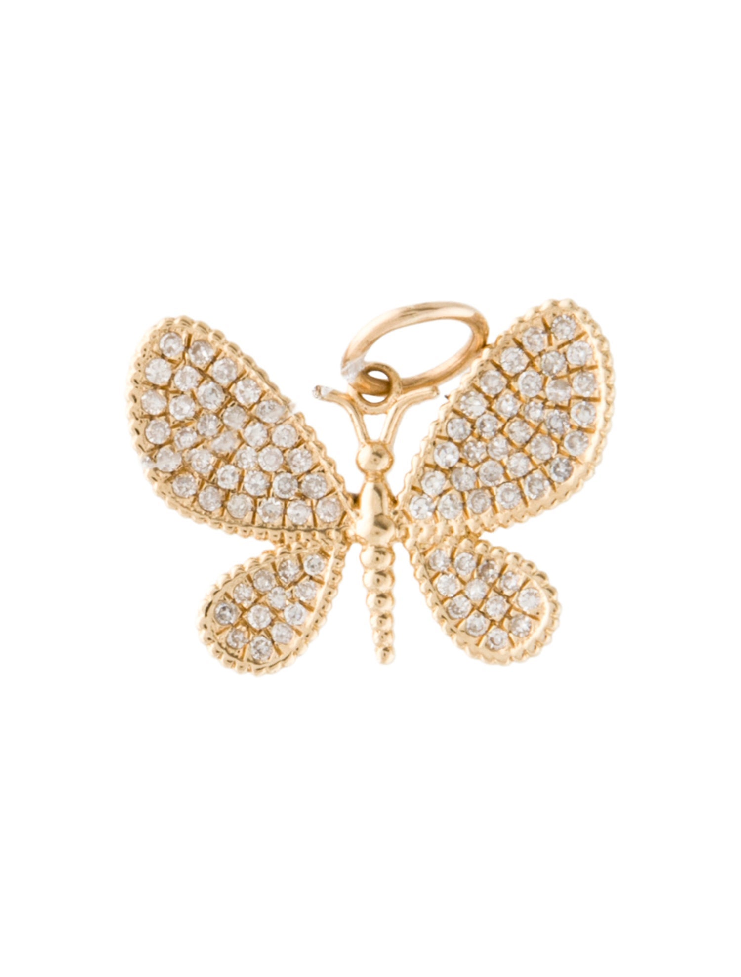 Pendant 14K Diamond Butterfly Charm