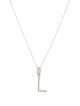 Pendant 14K Diamond Initial 'L' Pendant Necklace
