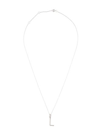 Pendant 14K Diamond Initial 'L' Pendant Necklace