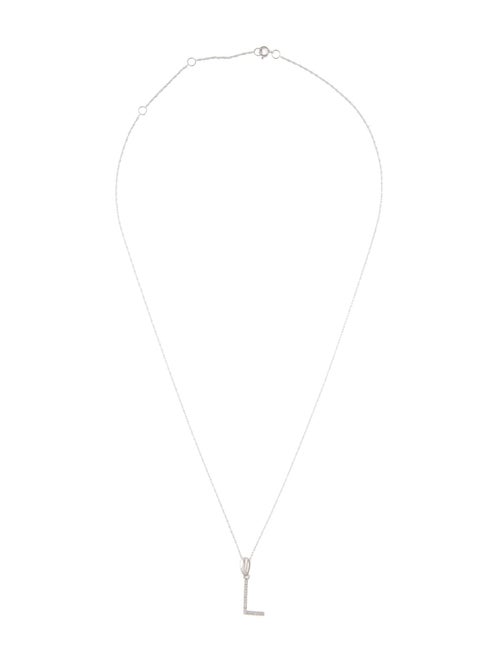Pendant 14K Diamond Initial 'L' Pendant Necklace