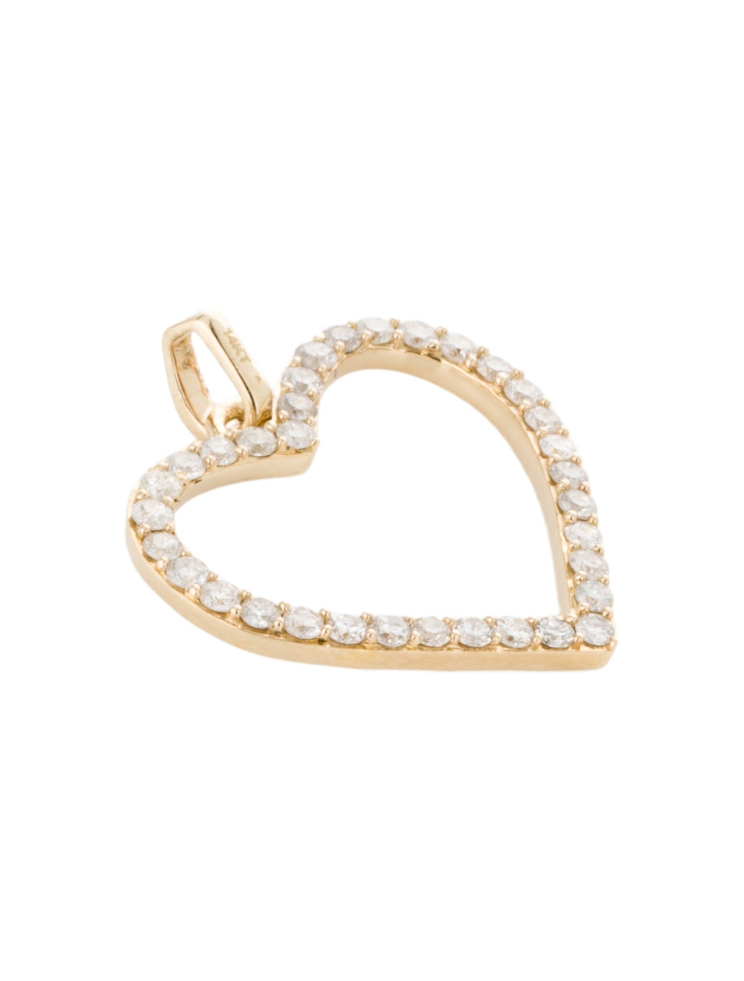 Pendant 14K Diamond Heart Pendant