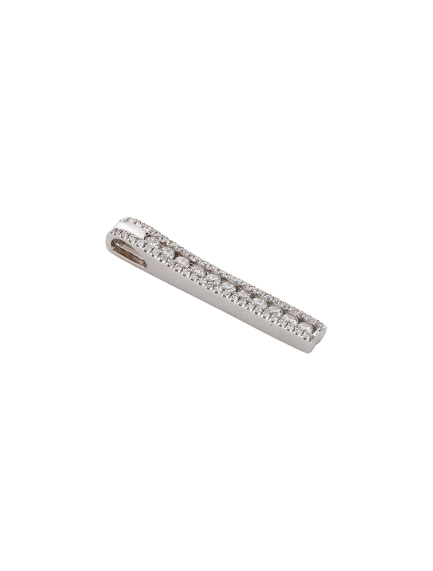 Pendant 14K Diamond Horizontal Bar Pendant