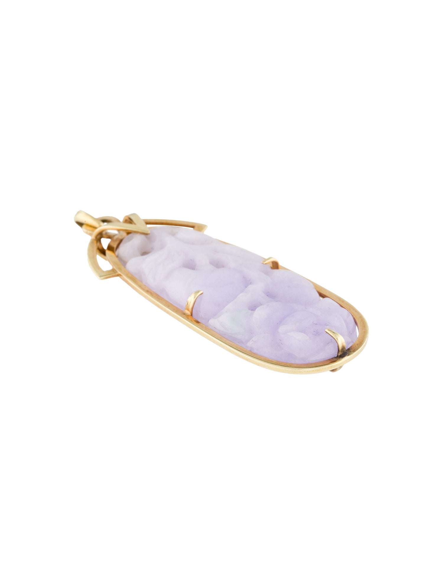 Pendant 14K Jadeite Drop Pendant