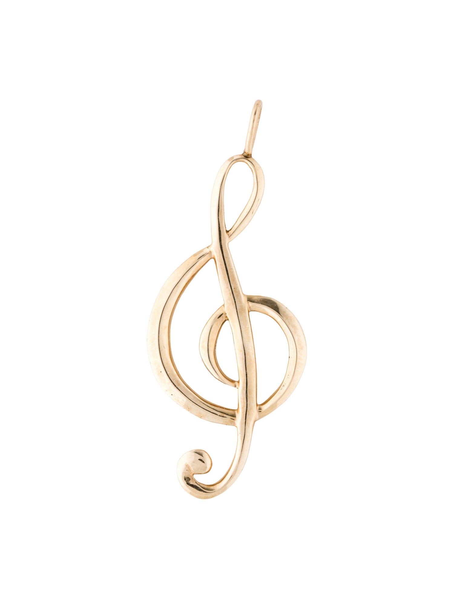 Pendant 14K Treble Clef Pendant
