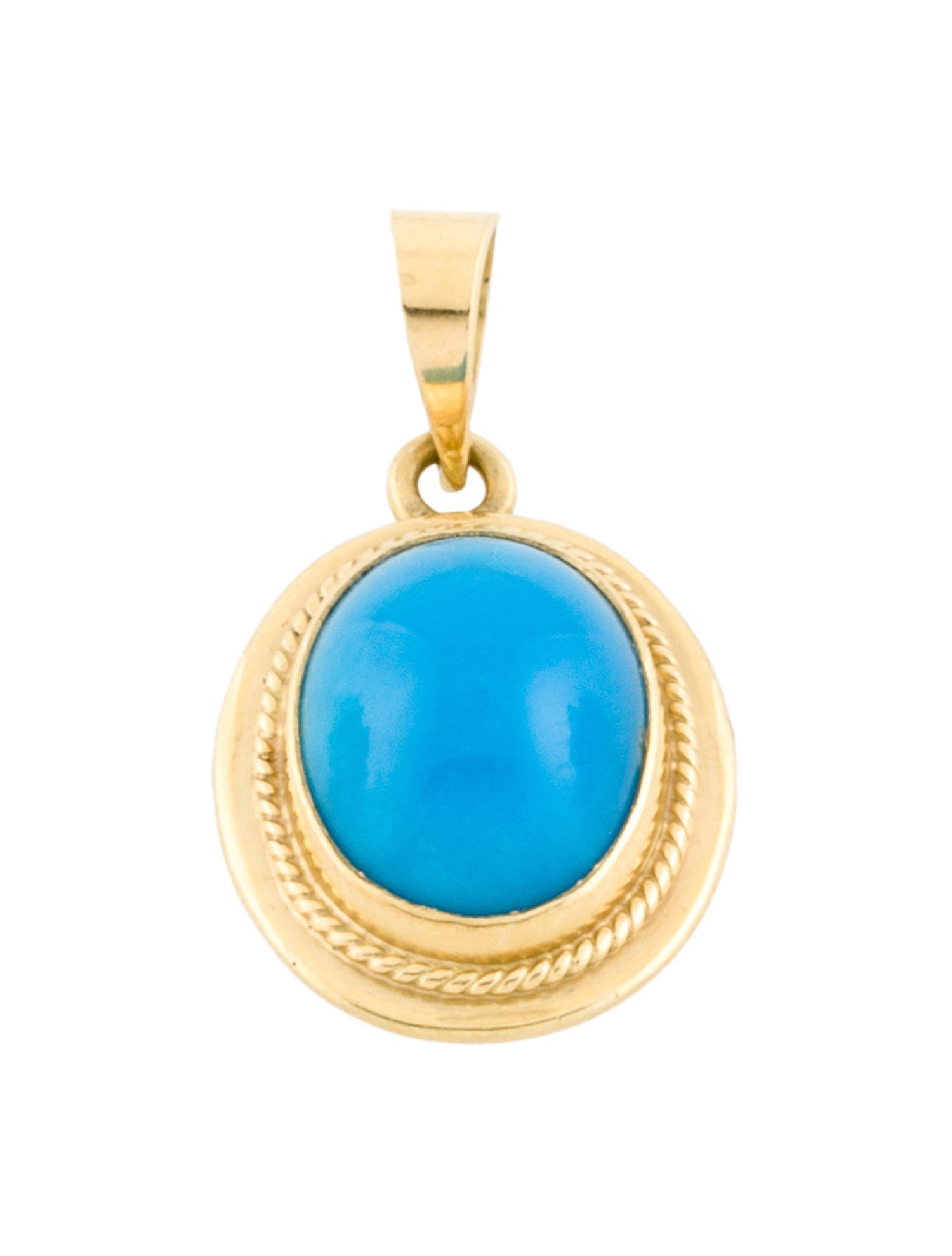 Pendant 18K Turquoise