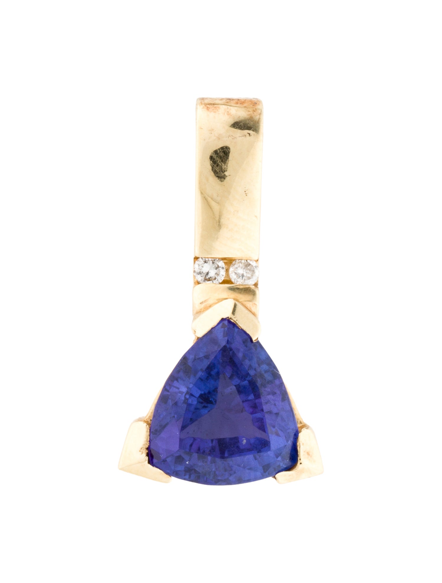 Pendant 14K Tanzanite & Diamond Pendant