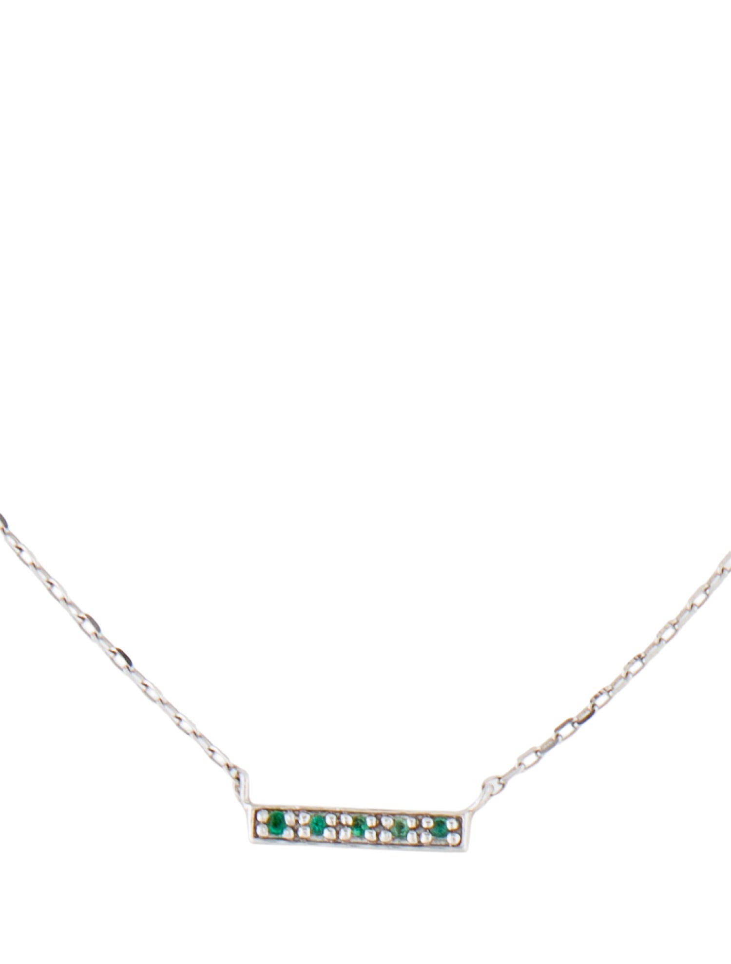 Pendant 14K Emerald Pendant Necklace