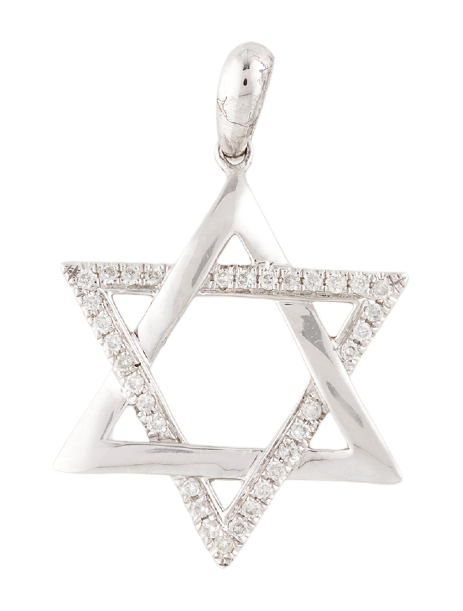 Pendant 14K Diamond Star Of David Pendant