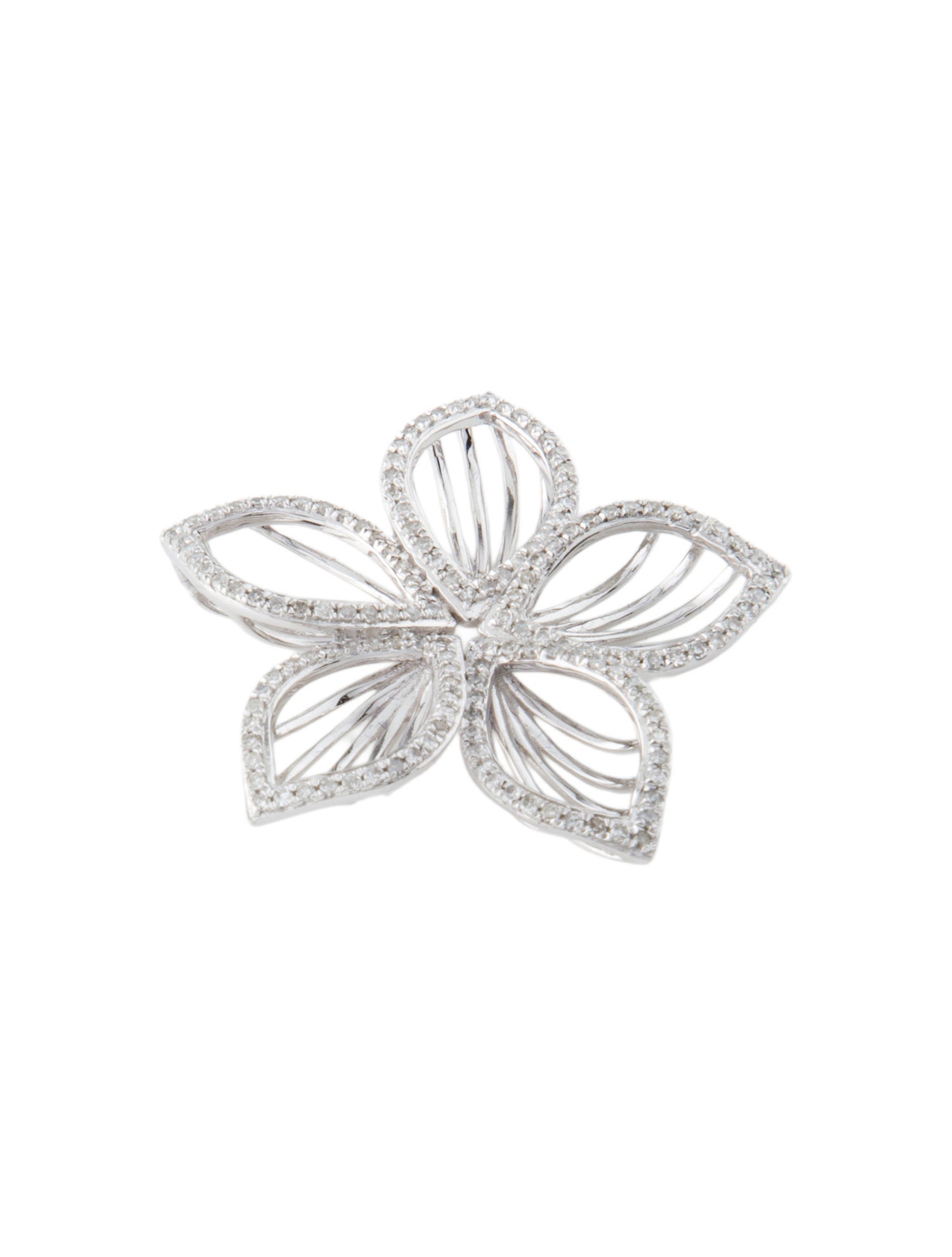 Pendant 14K Diamond Flower Pendant