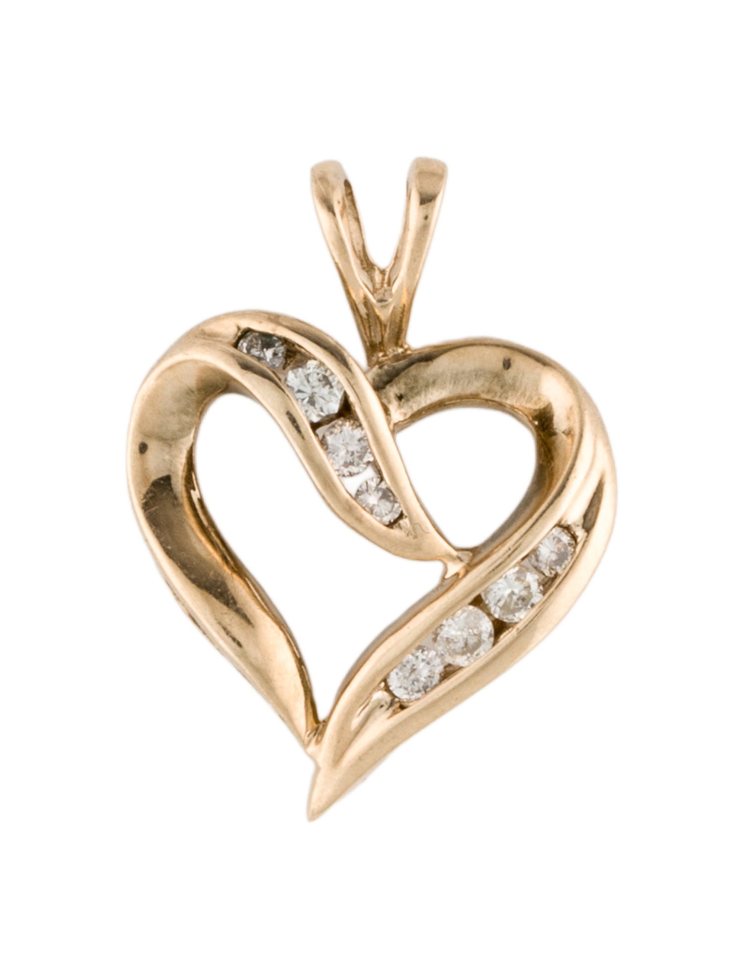 Pendant 10K Diamond Heart Pendant