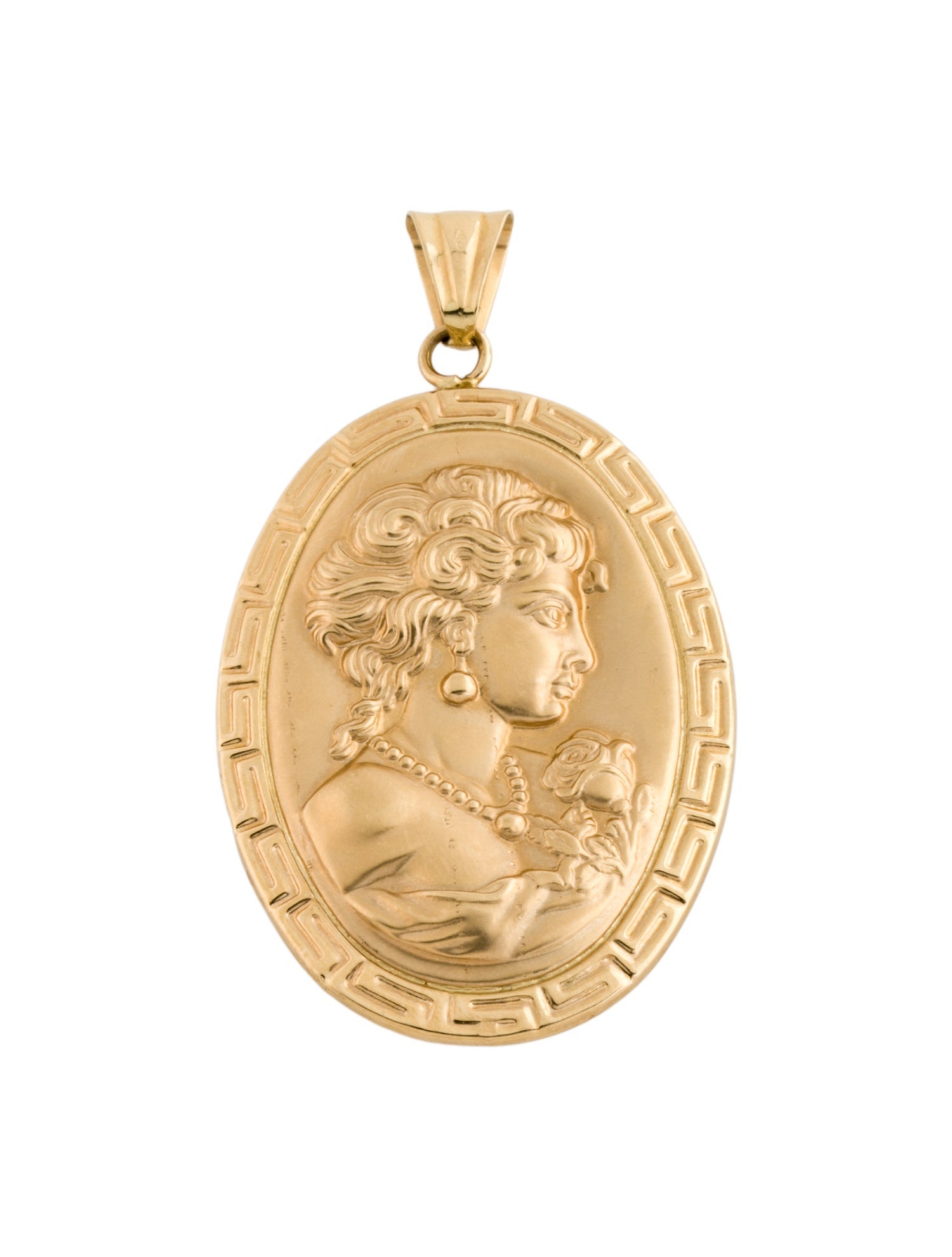 Pendant 18K Lady Cameo Pendant