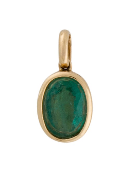 Pendant 18K Emerald Bezel Set Pendant