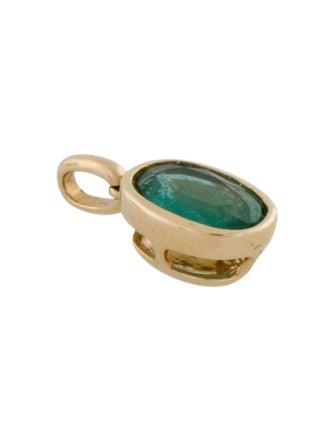 Pendant 18K Emerald Bezel Set Pendant