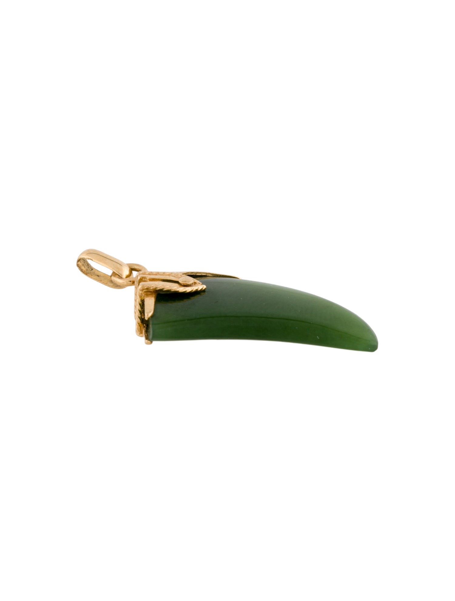 Pendant 18K Nephrite Claw Charm