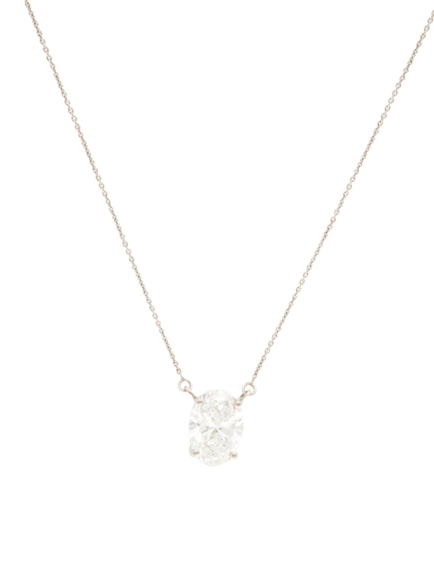 Pendant Platinum 5.03ct Lab-Grown Diamond Pendant Necklace
