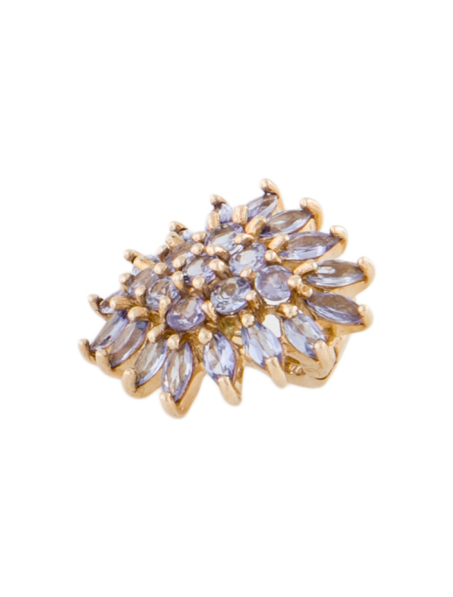 Pendant 14K 1.32ctw Tanzanite Cluster